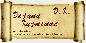 Dejana Kuzminac vizit kartica
